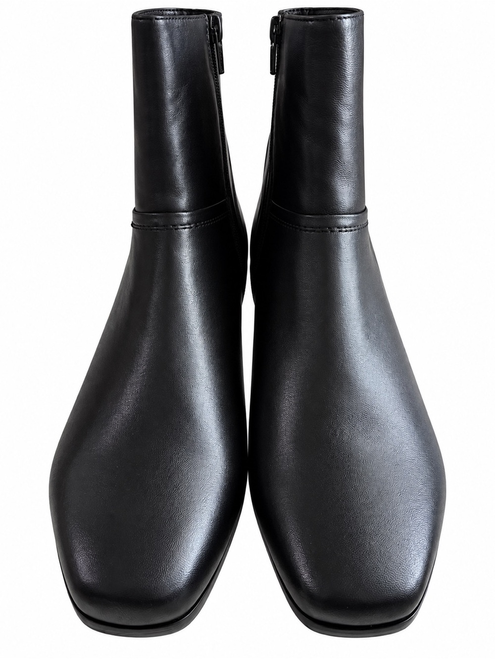 David Tate Women's Model Black Leather Bootie - Size 12W